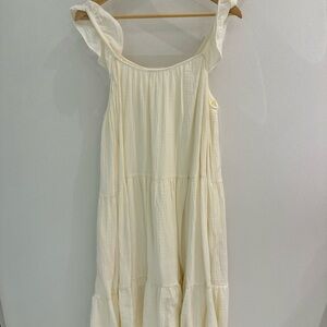 Elegant Cream Maxi Dress